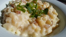 Halusky s tavenym syrem (vynikajici)
