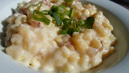 Halusky s tavenym syrem (vynikajici)