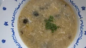 Houbařská polévka zalitá