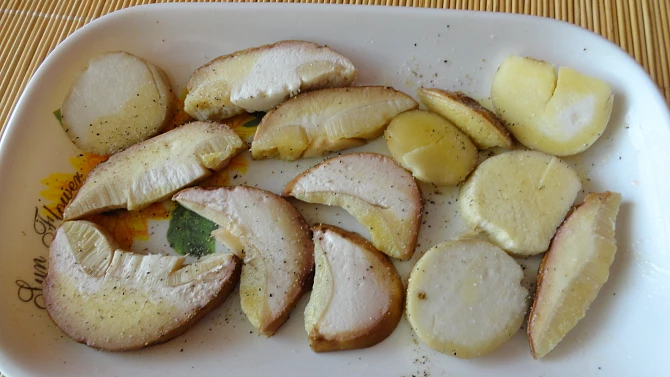 Houbové carpaccio podle Itala