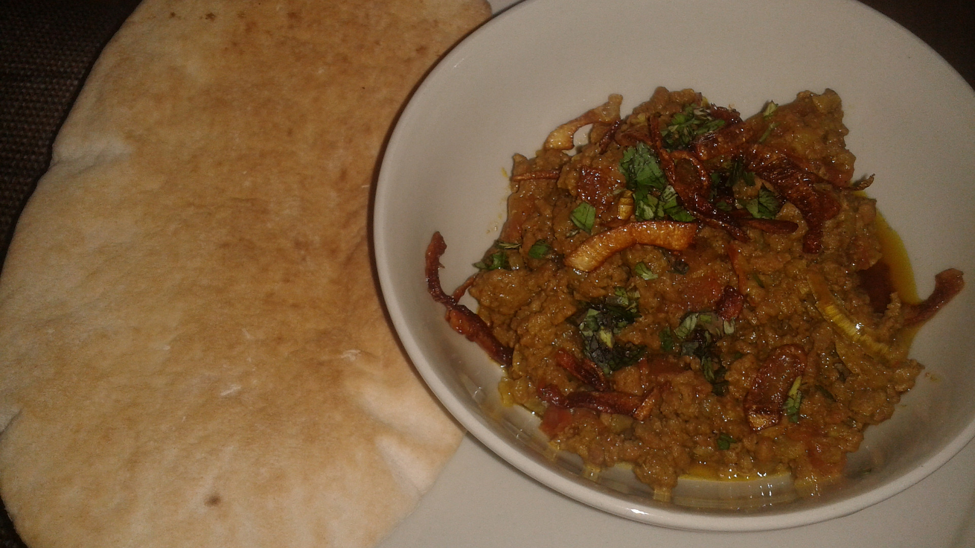 Indická kuchyně - Keema Do Pyaza (mleté maso na cibuli)