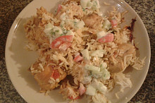 Pákistánské biryani s okurkovou raitou