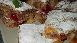 Kakaovo - karamelová bublanina s mirabelkami