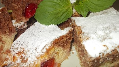 Kakaovo - karamelová bublanina s mirabelkami