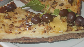 Koláč plný kokosu