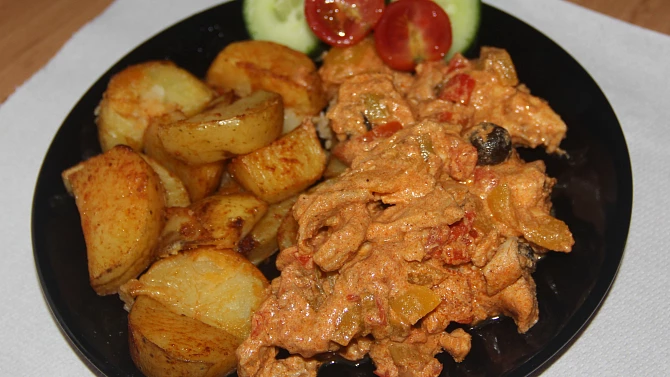 Králičí kostičky ve sladkokyselé omáčce
