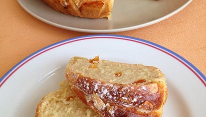 Máslový věnec s brusinkami, Máslový meruňkový věnec