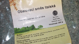 Mleté krůtí řízky s uzeným sýrem,  obalené v italské směsi bez vajec