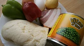 Opékané knedlíky se zeleninou a česnekem, Část použitých surovin