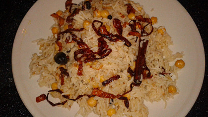 Pákistánská kuchyně - Chana pulao (rýže s cizrnou) videorecept