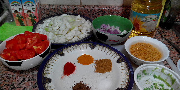 Pákistánská kuchyně - Lauki chana dall (žlutý hrách s tykví) od švagrové