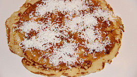 Palačinky s hruškovými povidly a tvrdým tvarohem