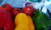 Pečená paprika s rajským jablíčkem, česnekem a kmínem