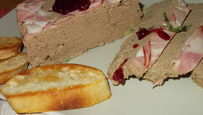 Jemná  paštika nadivoko  z krůtích jater