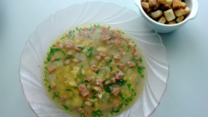 Ředkvičková polévka s vejci