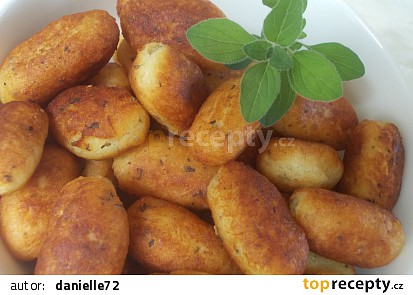 Smažené patronky z bramborové kaše