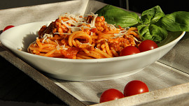 Špagety s mletým masem