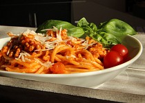 Špagety s mletým masem