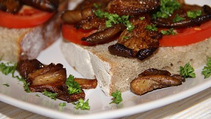 Syrovinky na toastu či hlíva na chlebu, Hlíva