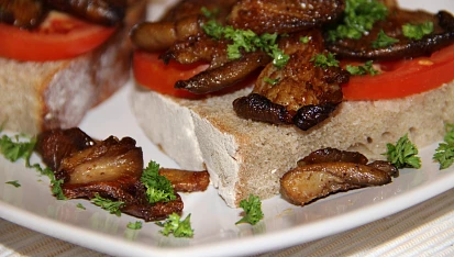 Syrovinky na toastu či hlíva na chlebu, Hlíva