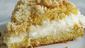 Tarte dimanche - nedělní koláč (pražský, pařížský), krém nestačil ani ztuhnout, prostě jsem neodolala