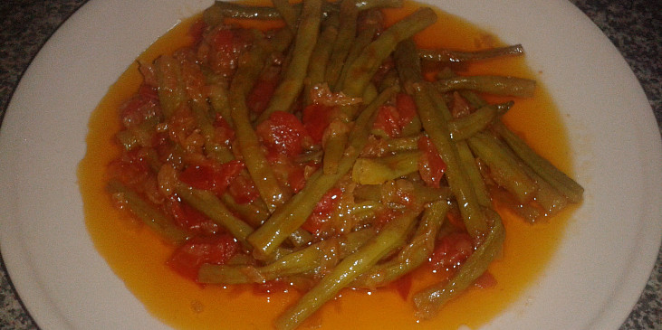 Turecká kuchyně - Fazolové lusky na olivovém oleji