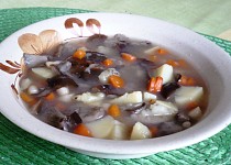 Zeleninová polévka s václavkami