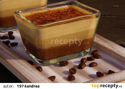 Čokoládovo - kávové crème brûlée