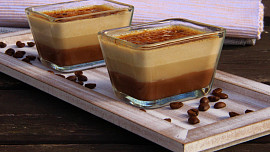 Čokoládovo - kávové crème brûlée