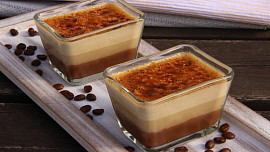 Čokoládovo - kávové crème brûlée