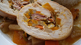 Drůbeží závitek se zeleninou