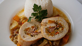 Drůbeží závitek se zeleninou