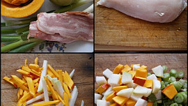 Drůbeží závitek se zeleninou