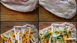 Drůbeží závitek se zeleninou