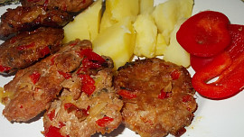 Grilované placičky s červenou paprikou