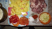 Guláš z trouby, suroviny