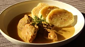 Hořčicová omáčka, Rozmixovaná s vepřovou plecí