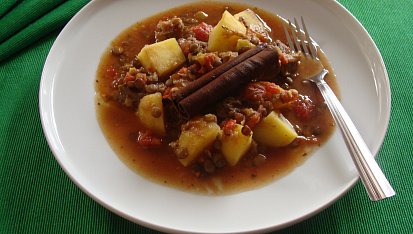Hovězí kližka s čočkou
