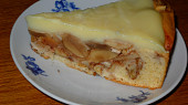 Hruškový koláč s mandlovou (pudinkovou) polevou