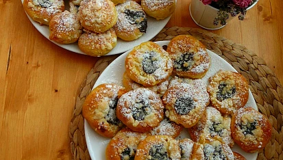 Koláčky jako kynuté, ale bez kynutí, nekynuté koláčky