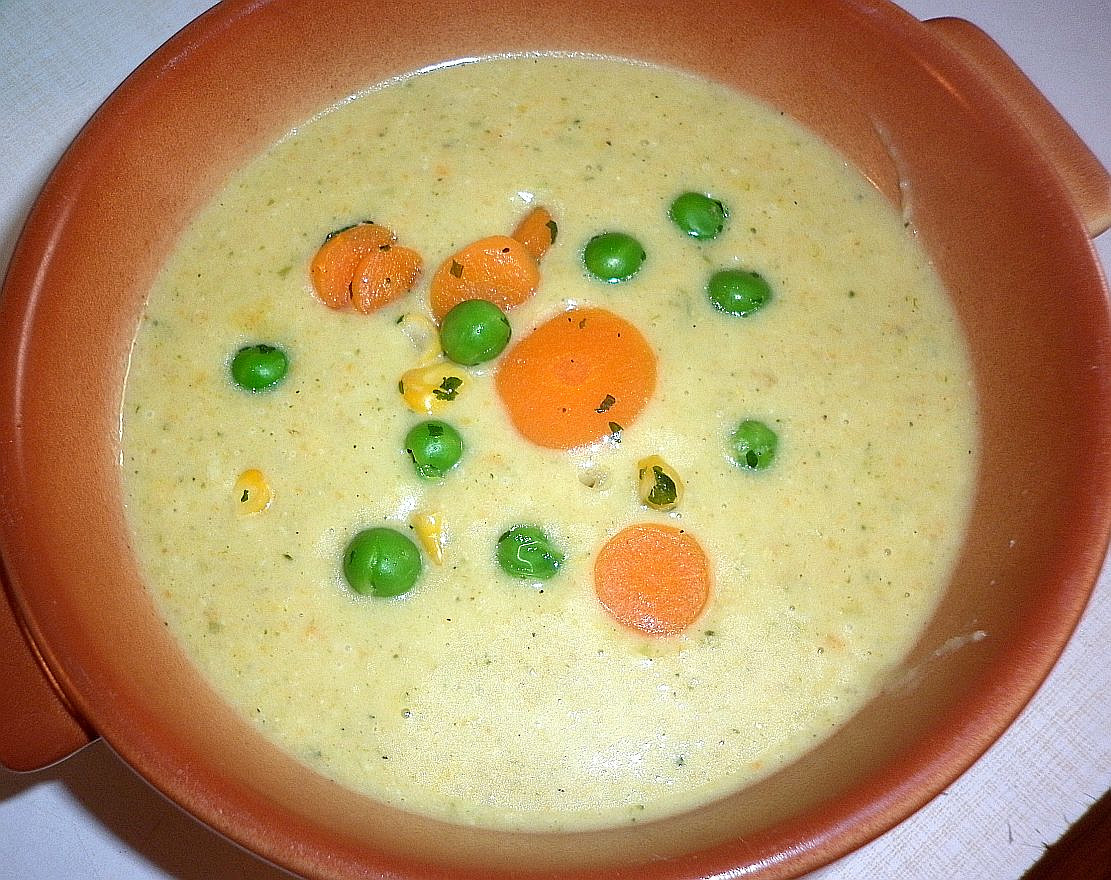 Krémová zeleninová polévka - Mili-juli sabji ka soup
