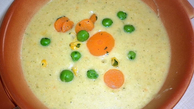 Krémová zeleninová polévka - Mili-juli sabji ka soup