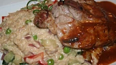 Kuřecí kari steak s italským risottem
