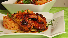 Kuřecí křidélka s tandoori cibulovým kuskusem