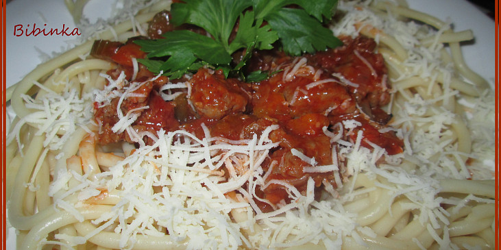 Silnější řapíkaté a česnekové špagety (Moje špagety)