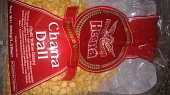 Pákistánská kuchyně - Lauki chana dall (žlutý hrách s tykví) od švagrové, chana dall - loupaná a půlená desi cizrna