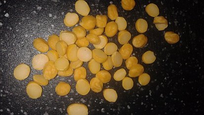 Pákistánská kuchyně - Lauki chana dall (žlutý hrách s tykví) od švagrové, pokud není k sehnání, lze nahradit žlutým hrachem