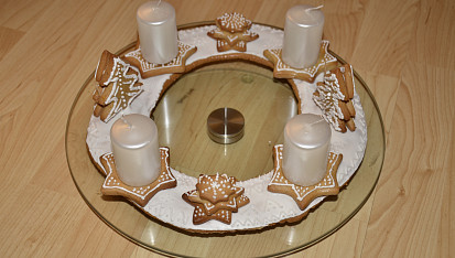 Perníková chaloupka, Adventní věneček z perníku
