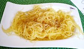 Špagetovka s hráškovou omáčkou