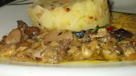 Šťouchané houbové brambory bez masa